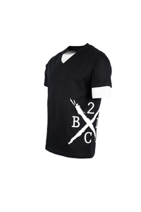 T-Shirt mit V-Ausschnitt B2LC "X" SIDE